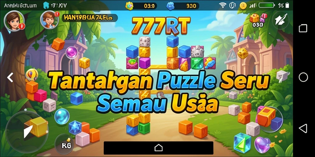 Tampilan gameplay Puzzle yang menantang dan interaktif.