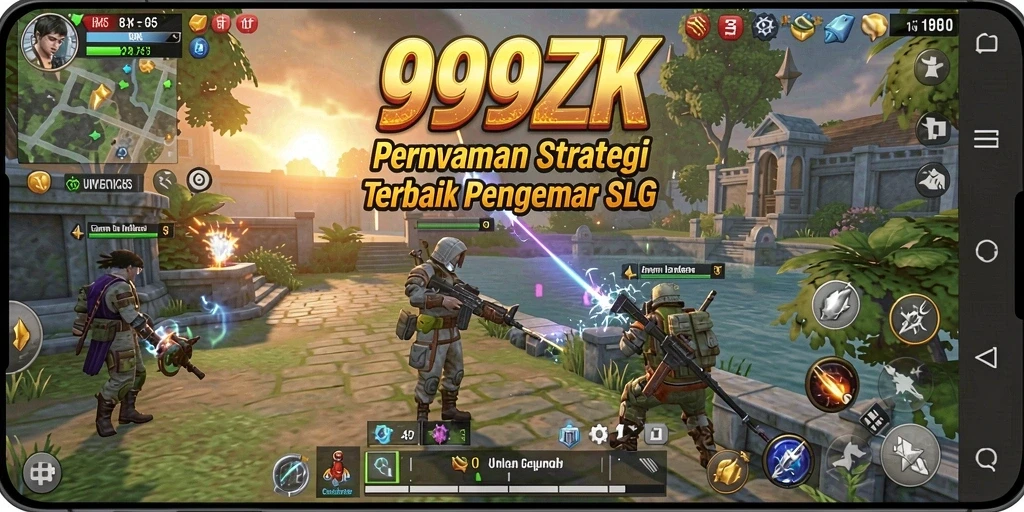 Tampilan menarik dari gameplay strategis 999ZK.