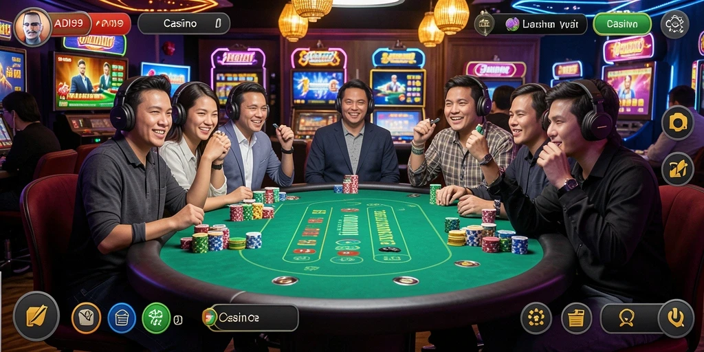 Tampilan gameplay Live Casino di ADI99 yang seru dan interaktif.