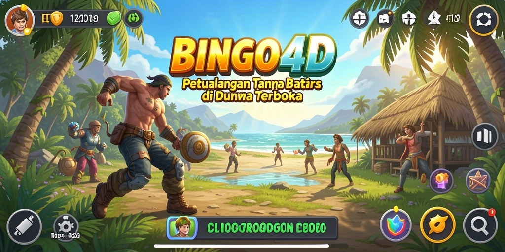 Tampilan gameplay menarik dalam dunia Open World BINGO4D.