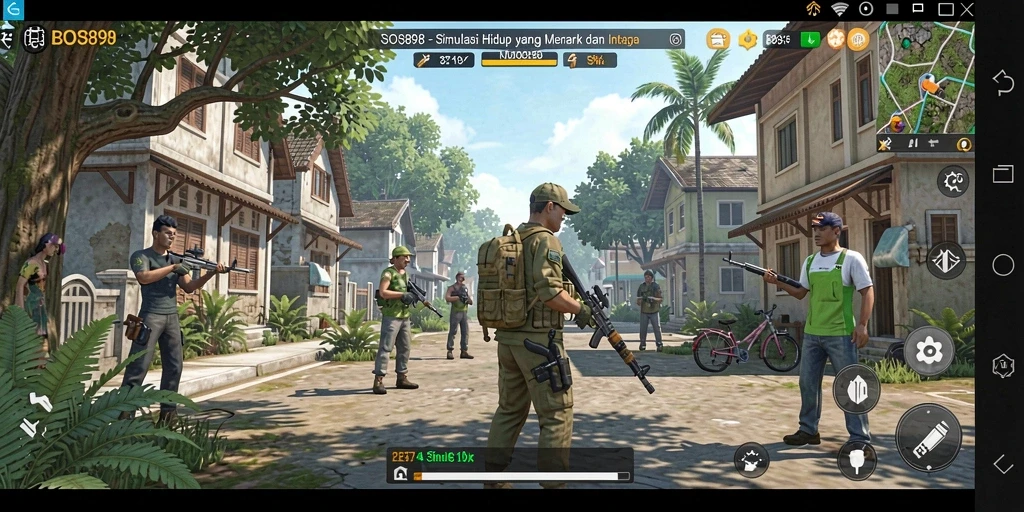 Tampilan gameplay BOS898 yang menakjubkan dan realistis.