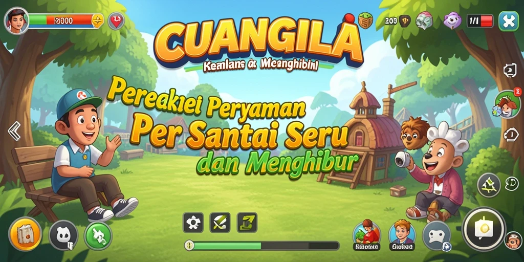 Screenshot gameplay CUANGILA menampilkan karakter beraksi dalam tantangan santai.