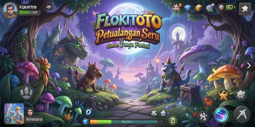 Tampilan gameplay seru dari petualangan di FLOKITOTO.