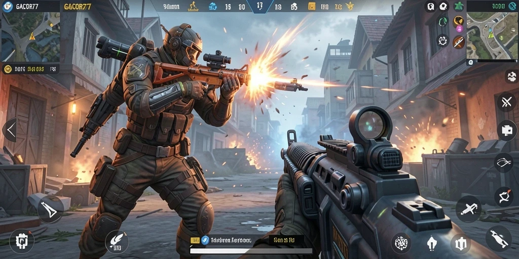 Tampilkan aksi seru dalam gameplay GACOR77 yang menegangkan.