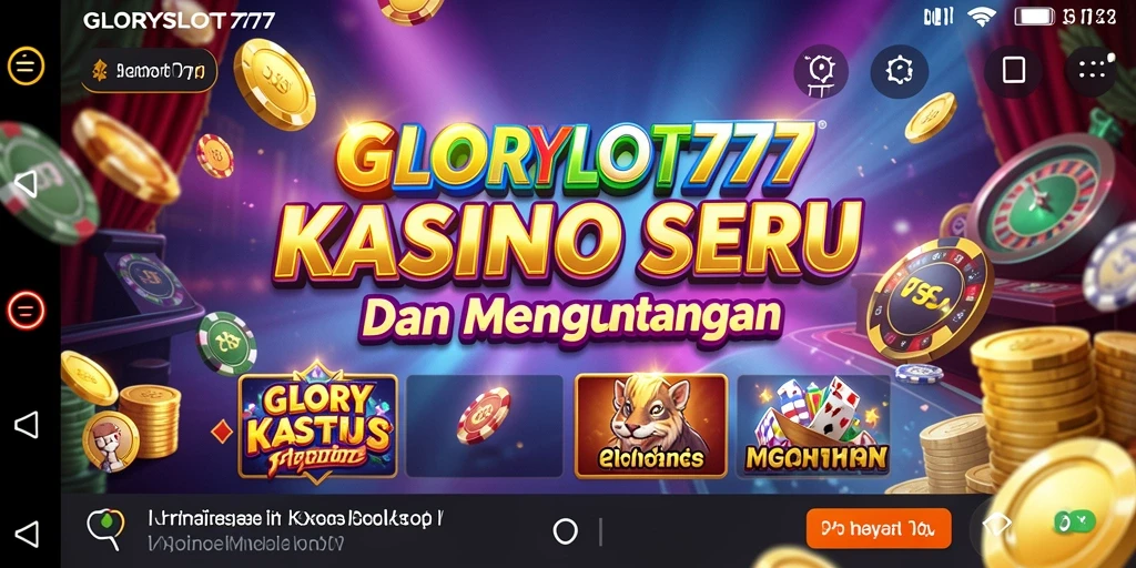 Tampilan gameplay seru dari GLORYSLOT777 dengan banyak slot menarik.