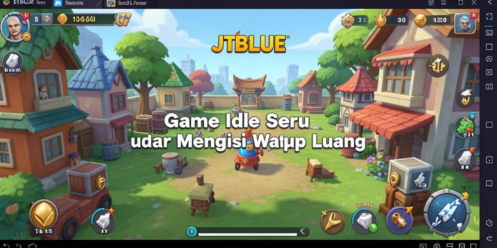 Tampilan permainan Idle yang seru dan menarik.