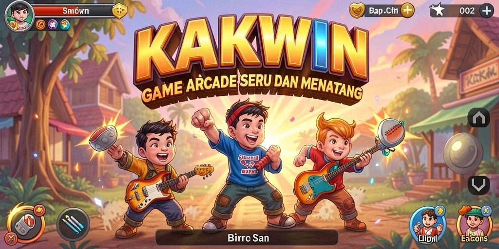 Tampilan gameplay seru KAKWIN yang menguji kecepatan dan ketepatan.