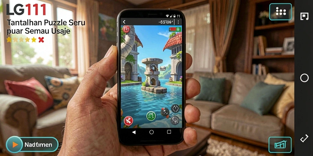 Tampilan gameplay LG111 yang penuh warna dan menarik.
