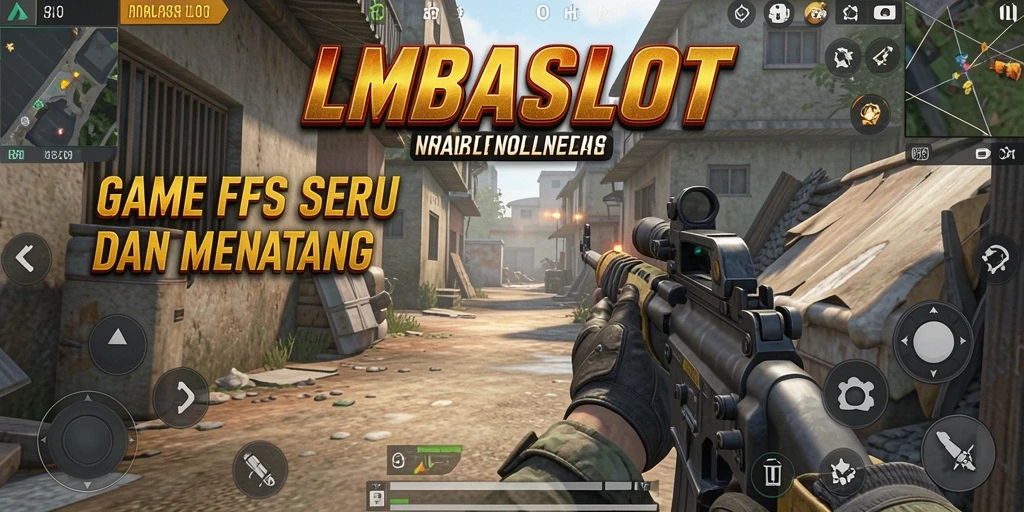 Screenshot gameplay menampilkan aksi seru dalam LMBASLOT.
