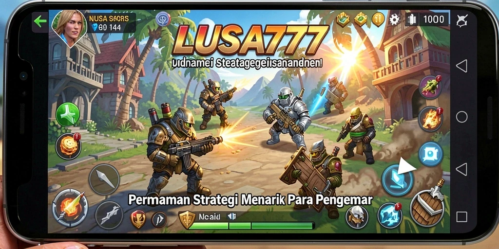 Tampilan menarik dari gameplay strategis LUSA777.