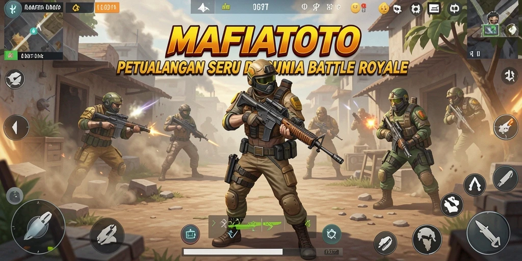 Tampilan memukau dari gameplay Battle Royale di MAFIATOTO.