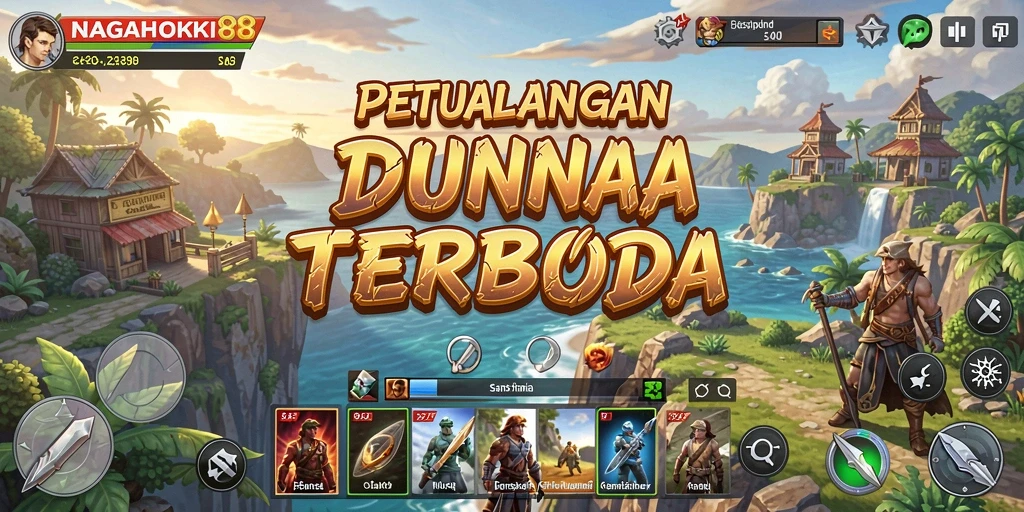 Tampilan menakjubkan dari gameplay Open World di NAGAHOKI88.