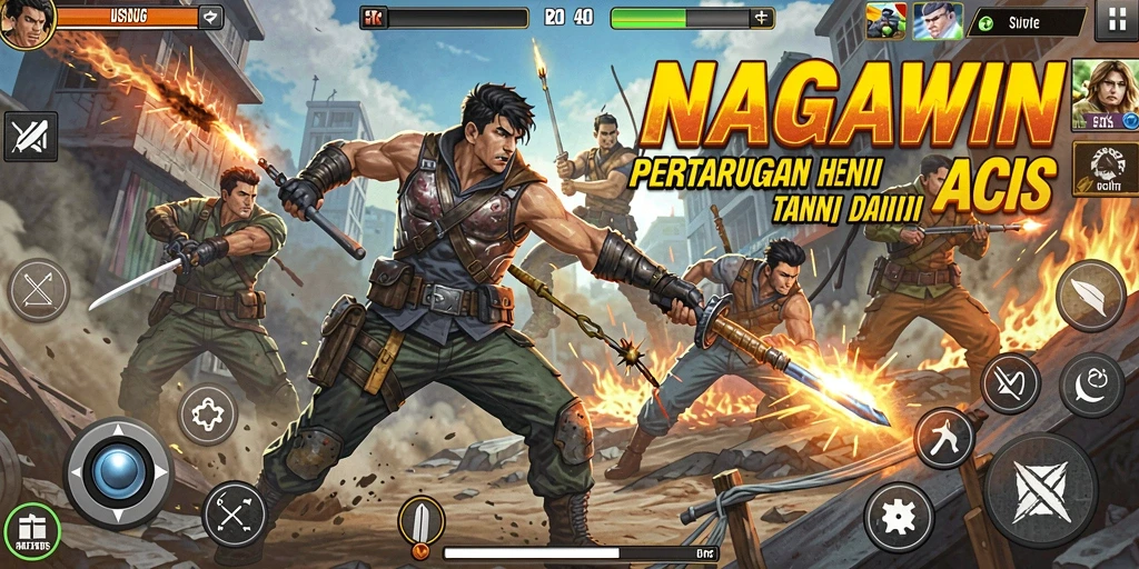 Tampilan grafis yang memukau dalam gameplay NAGAWIN.