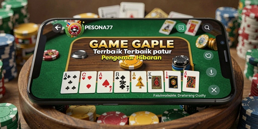 Tampilan utama PESONA77 dengan gameplay Gaple yang seru dan interaktif.