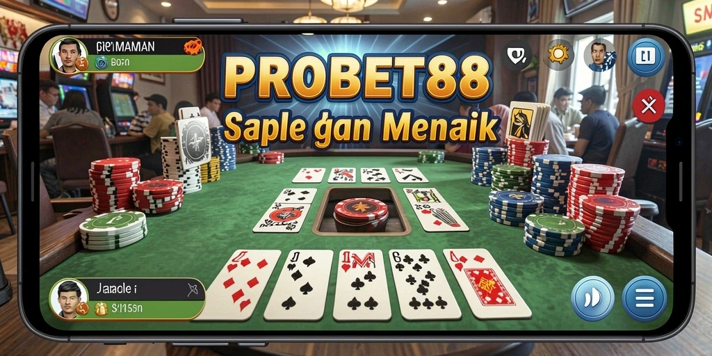 Tampilan gameplay Gaple yang menarik dan interaktif di PROBET88.