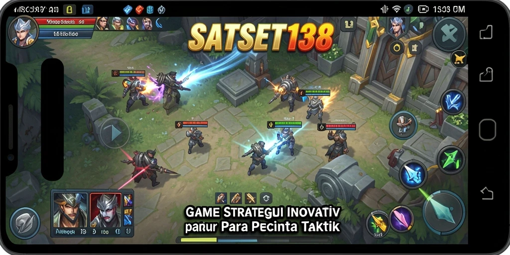 Tampilan menarik dari gameplay strategis di SATSET138.