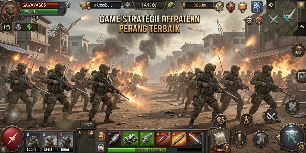 Screenshot gameplay SAVAYA303 yang menunjukkan pertarungan taktis strategis.