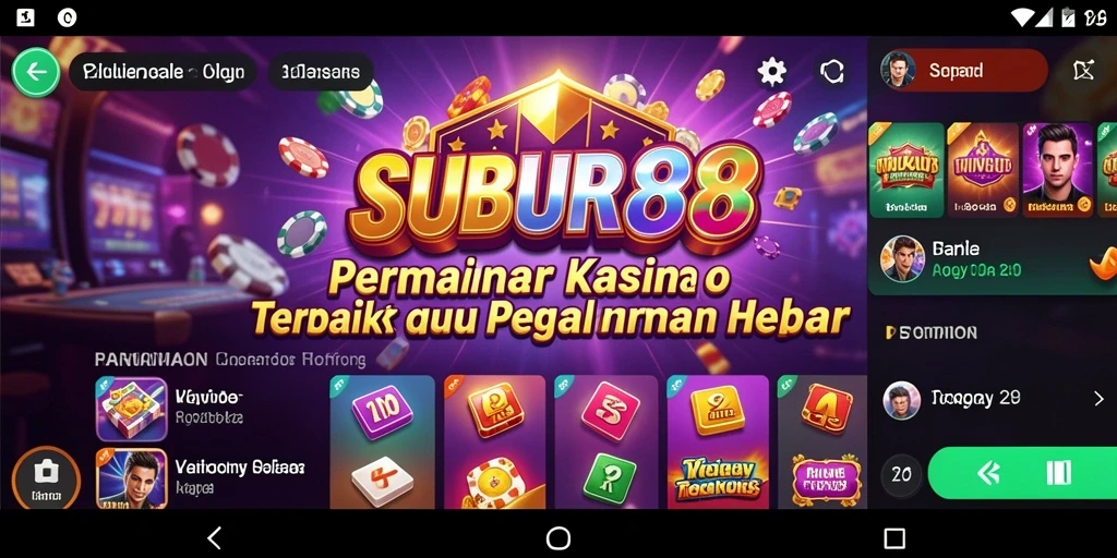 Tampilan gameplay menarik dari SUBUR88 dalam Kasino.