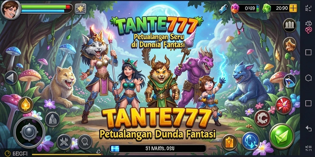 Tampilan gameplay TANTE777 yang penuh aksi dan petualangan.