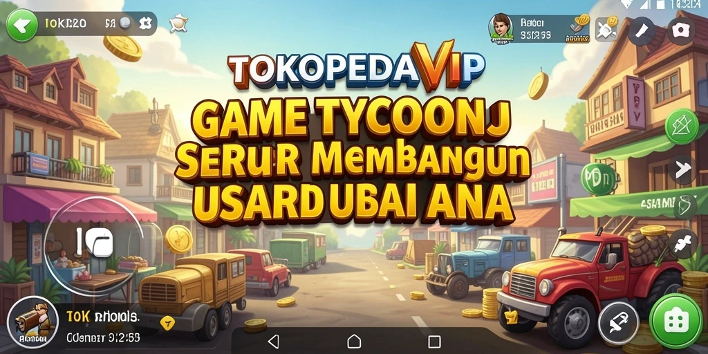 Tampilan gameplay seru dalam <strong>TOKOPEDIAVIP</strong> saat membangun usaha.