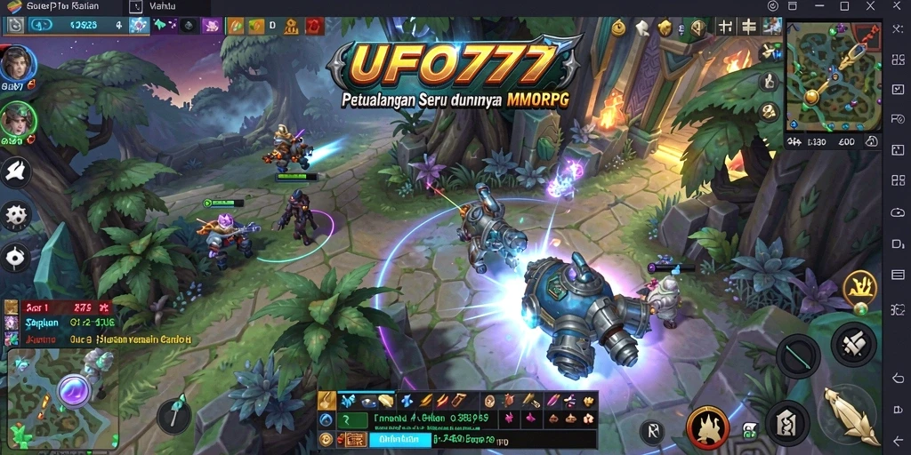 Tampilan gameplay seru dalam petualangan MMORPG UFO777.