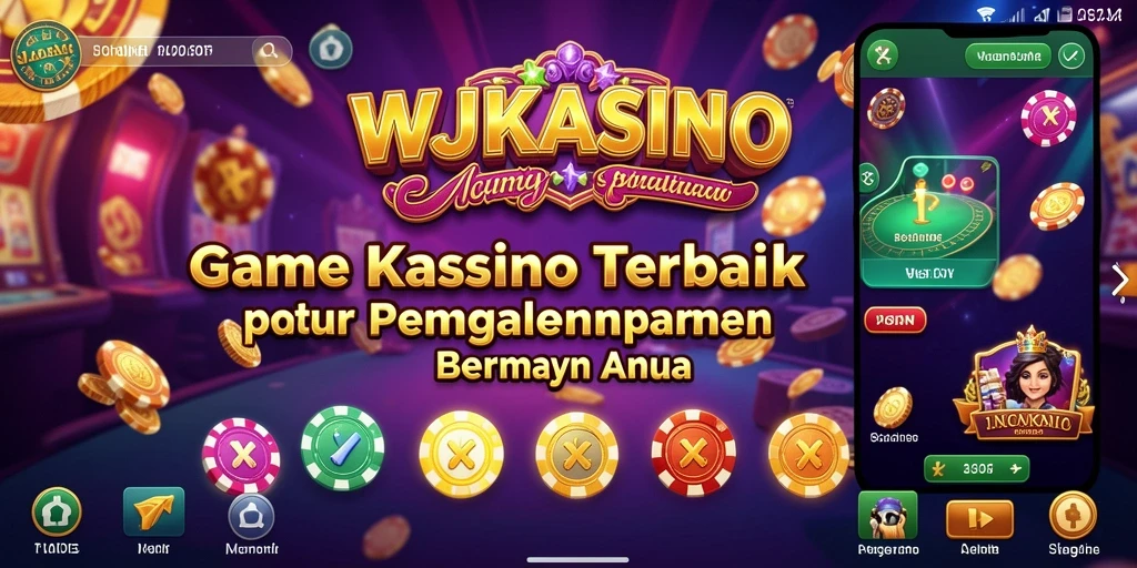 Screenshot gameplay WJKASINO menampilkan suasana kasino yang mendebarkan dan mengasyikkan.