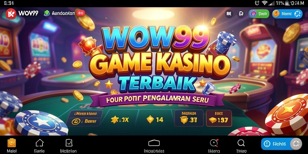 Tampilan gameplay Kasino yang menarik dan seru di aplikasi WOW99.